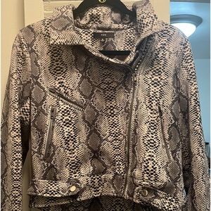Fate Moto snakeskin-like jacket